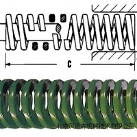 danly 圓形彈簧0.375X1.0綠色 零件號：9-0604-119