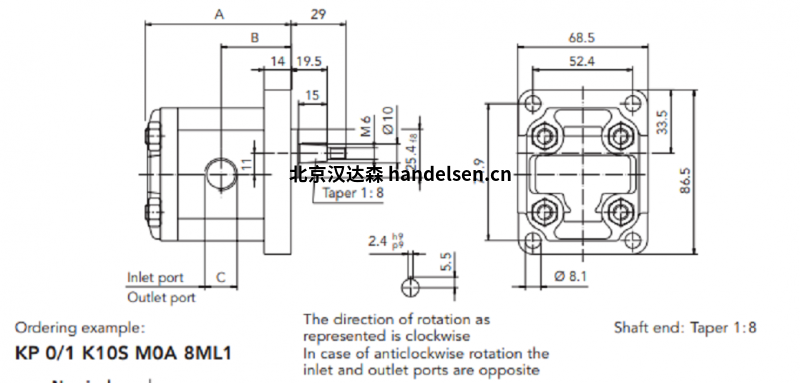 Kracht 移動液壓泵圖表