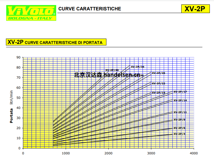 Vivoil ø52單向液壓泵曲線特征