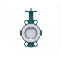 InterApp蝶閥BiancaDN32適用于腐蝕性流體和高純度應用PTFE 內(nèi)襯